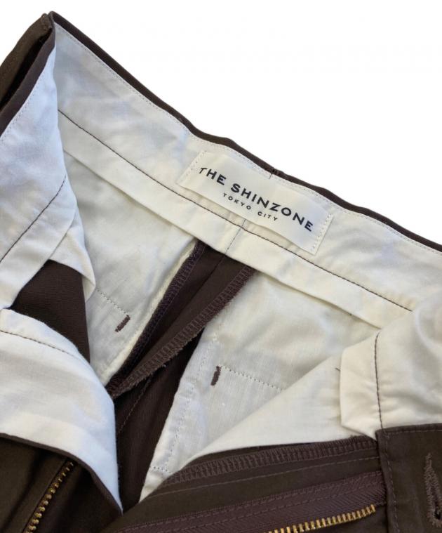 未使用品 THESHINZONE HIGH WAIIST CHINO PANTS Shinzone（シンゾーン）】 WASHED HIGH WAIST CHINO 定番チノパンツ