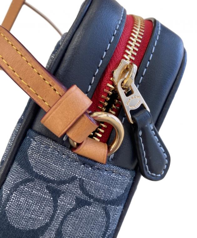 中古・古着通販】COACH (コーチ) シグネチャー ミニカメラ デニム