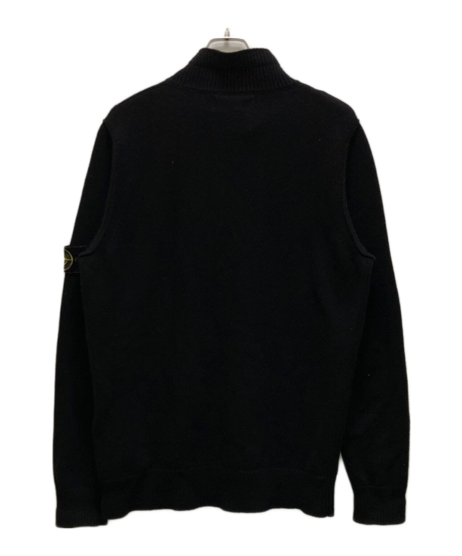 Stone  ハーフジップ　ニット　ブラックXL 中古・古着通販】STONE ISLAND (ストーンアイランド) ハーフジップ