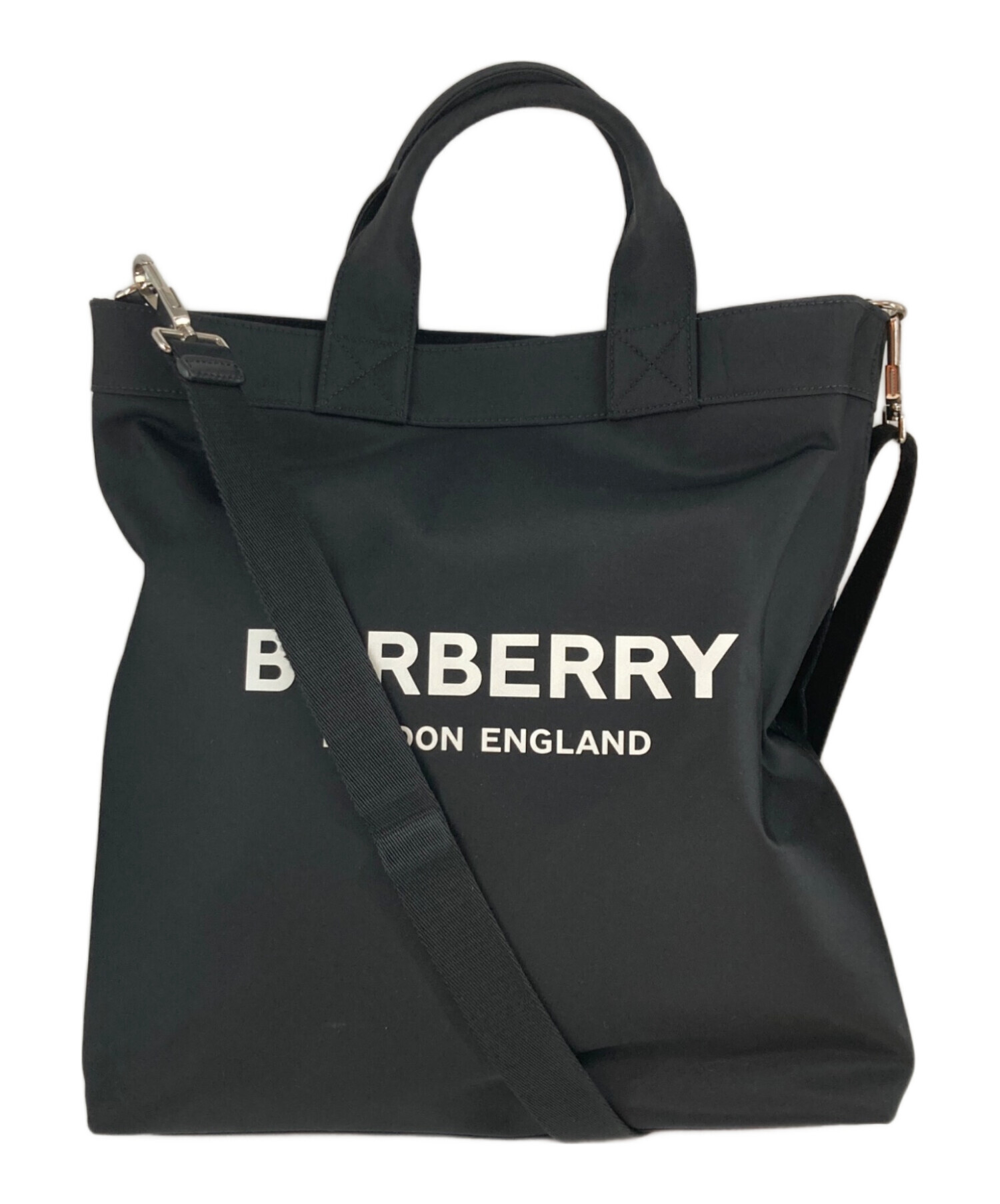 バーバリートートバッグ BURBERRY 2WAY/ショルダーバッグ/ARTIE 中古・古着通販】BURBERRY (バーバリー) ARTIE TOTE BAG ブラック