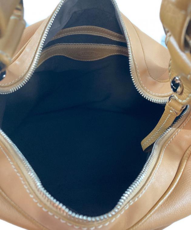 中古・古着通販】TOD'S (トッズ) レザーワンショルダーバッグ ベージュ