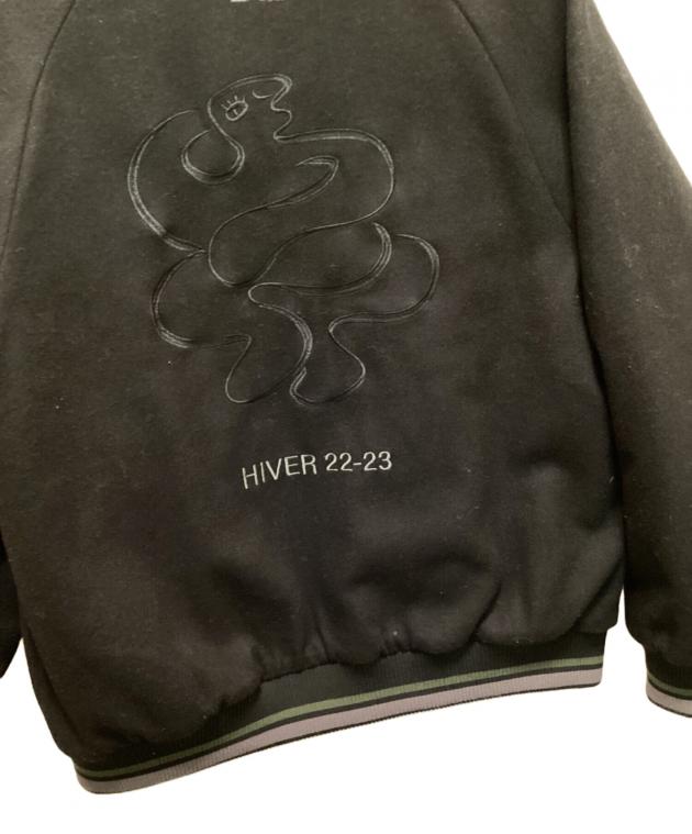 中古・古着通販】Dime (ダイム) LETTERMAN WOOL JACKET グレー サイズ