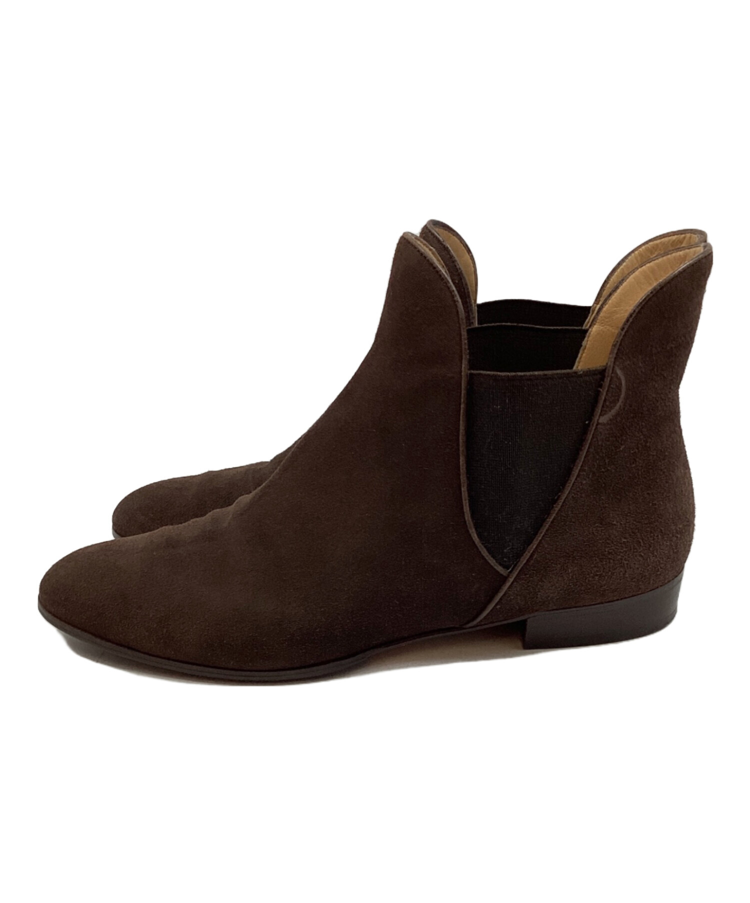 【Salvatore Ferragamo】サイドゴアブーツ ベージュ・黒 箱あり 中古・古着通販】Salvatore Ferragamo (サルヴァトーレ フェラガモ
