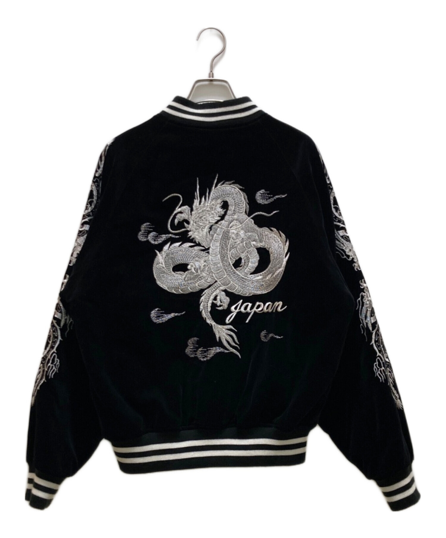 中古・古着通販】hoshihime (ホシヒメ) ベロアスカジャン ブラック