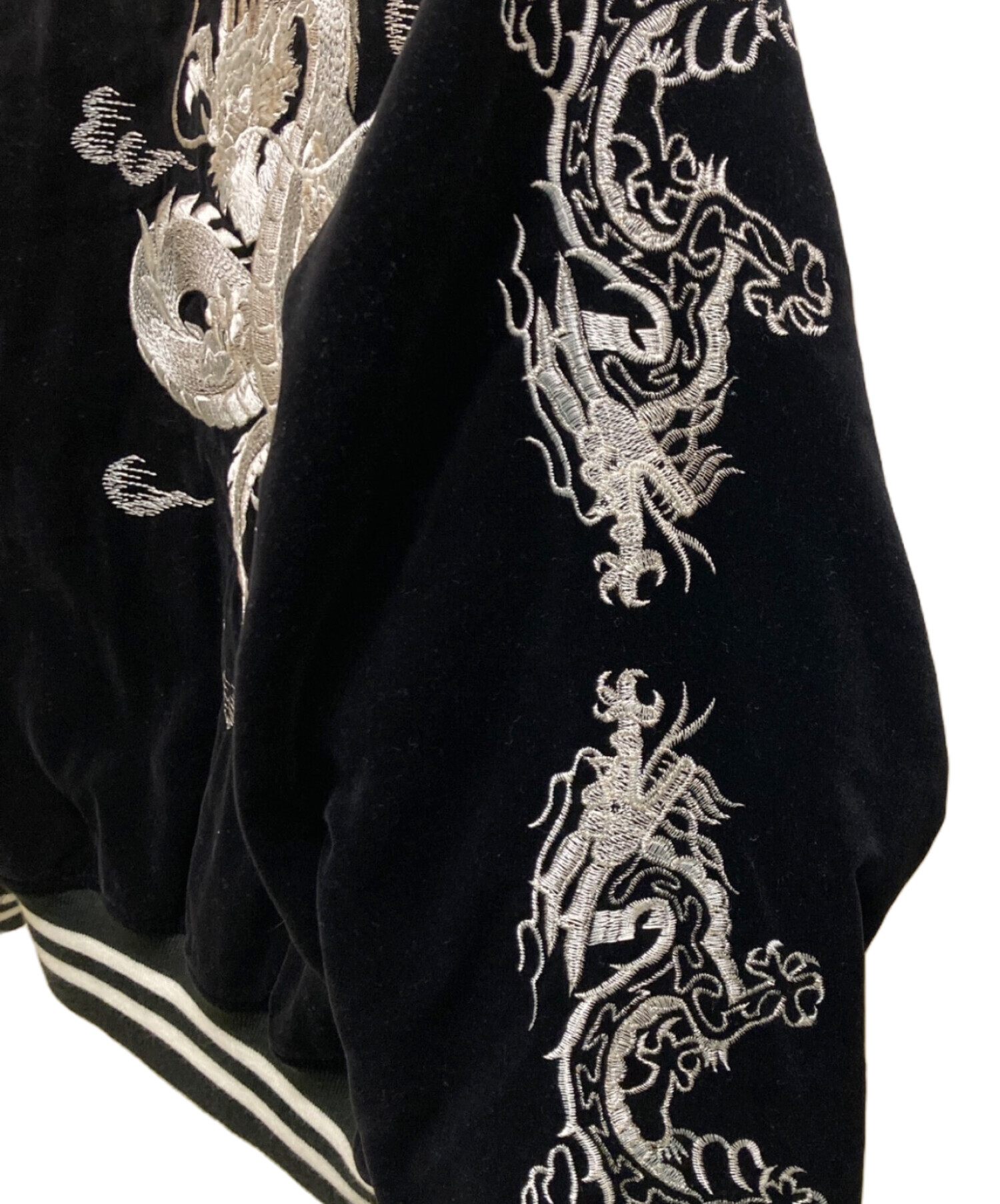 中古・古着通販】hoshihime (ホシヒメ) ベロアスカジャン ブラック