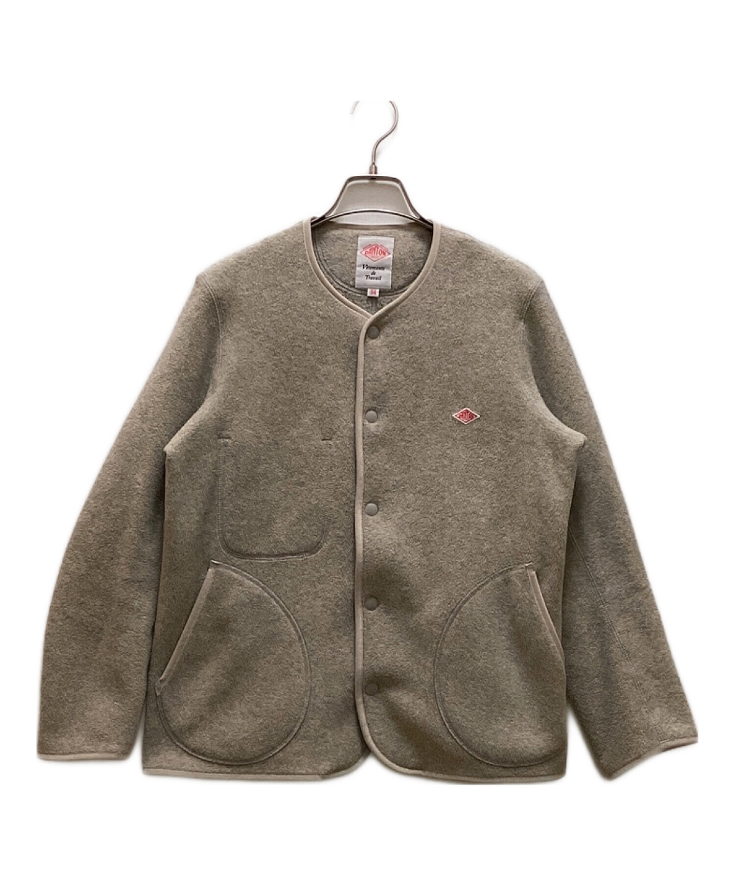 中古・古着通販】DANTON (ダントン) フリース ノーカラージャケット