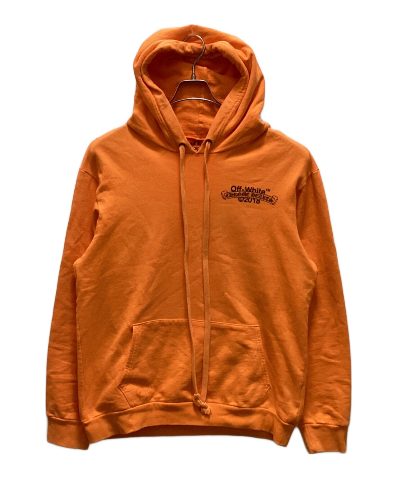 Chrome Hearts オレンジ パーカー サイズS 中古・古着通販】CHROME HEARTS (クロムハーツ) OFFWHITE (オフ