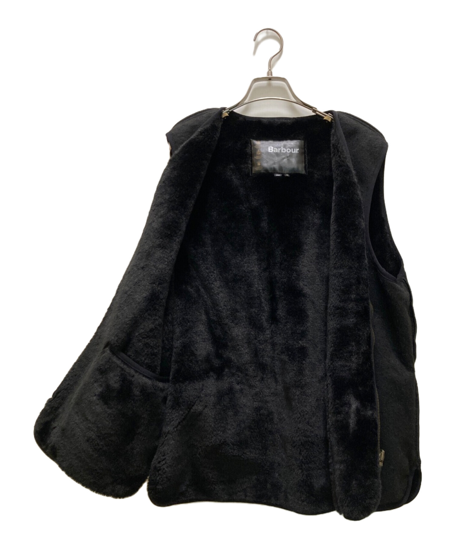 Barbour SL FUR LINER MLI0035 サイズ38 ブラック MLI0035]Barbour(バブアー) SL FUR LINER ファーライナーベスト