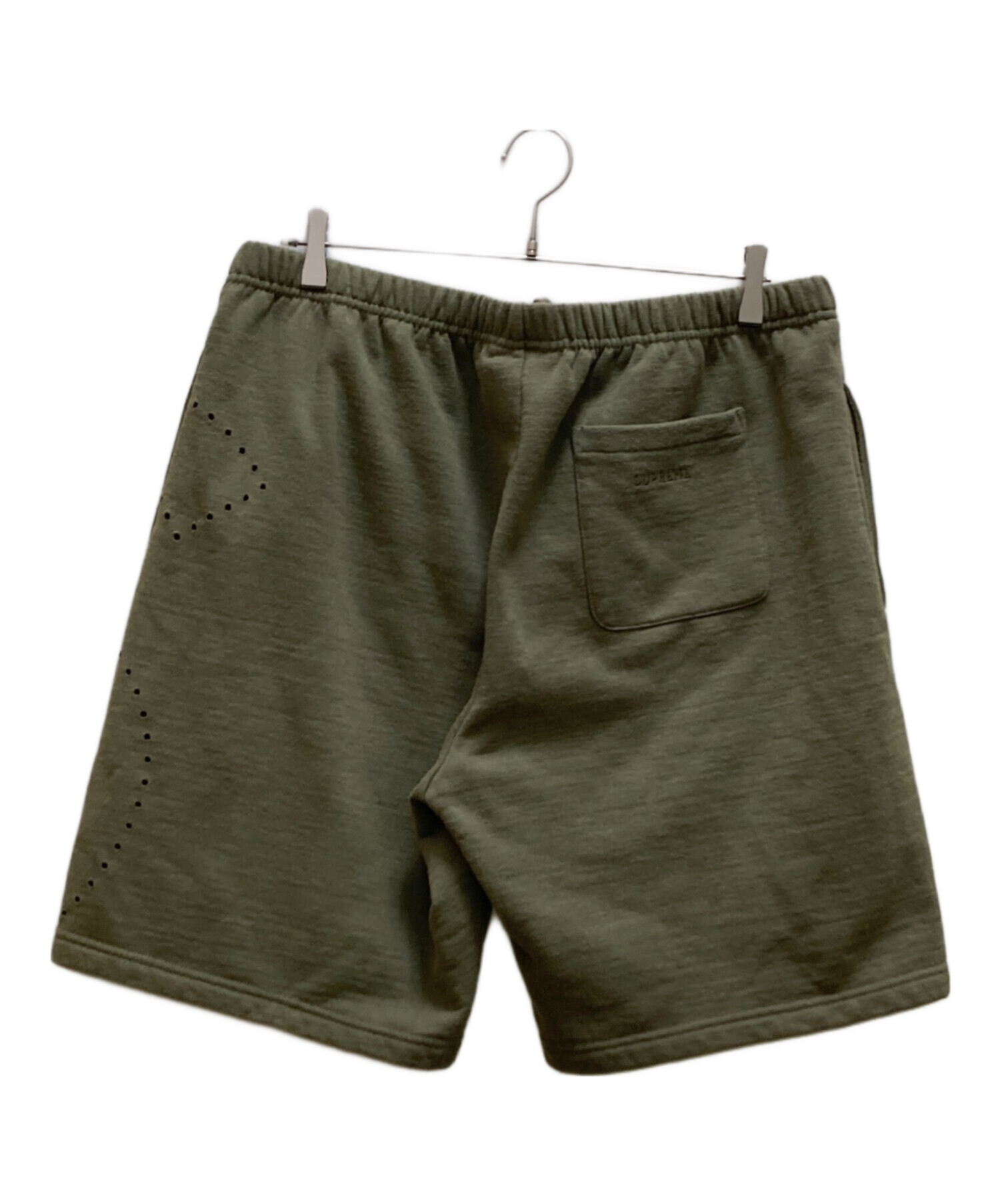 シュプリーム レーザーカット Sロゴ スウェットショートパンツ グレー L 中古・古着通販】SUPREME (シュプリーム) レーザーカットロゴ