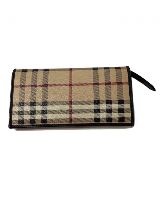 中古・古着通販】BURBERRY (バーバリー) ノバチェック長財布 ベージュ