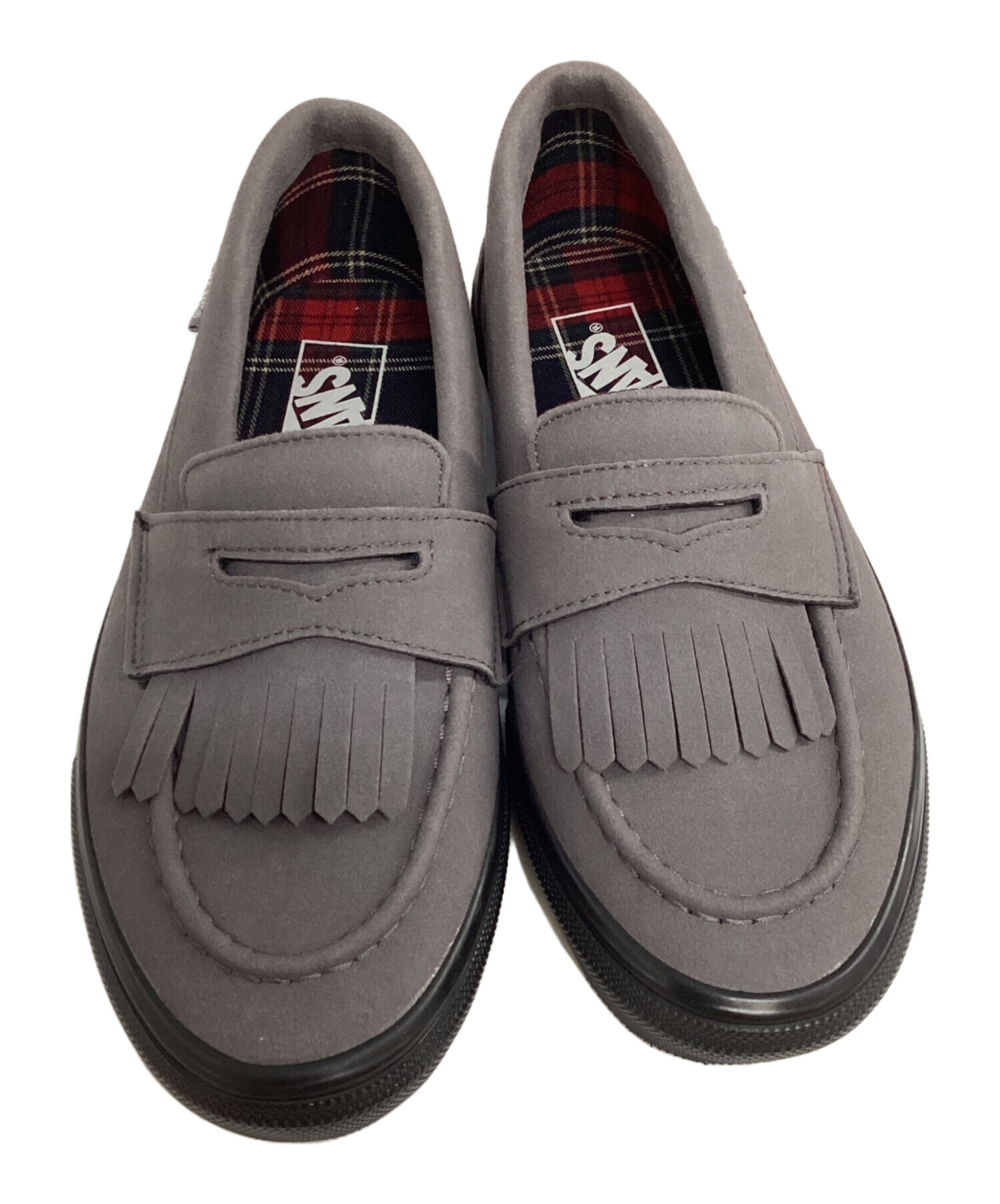 VANS ローファー グレー 新品未使用 スエード 革 中古・古着通販】VANS 