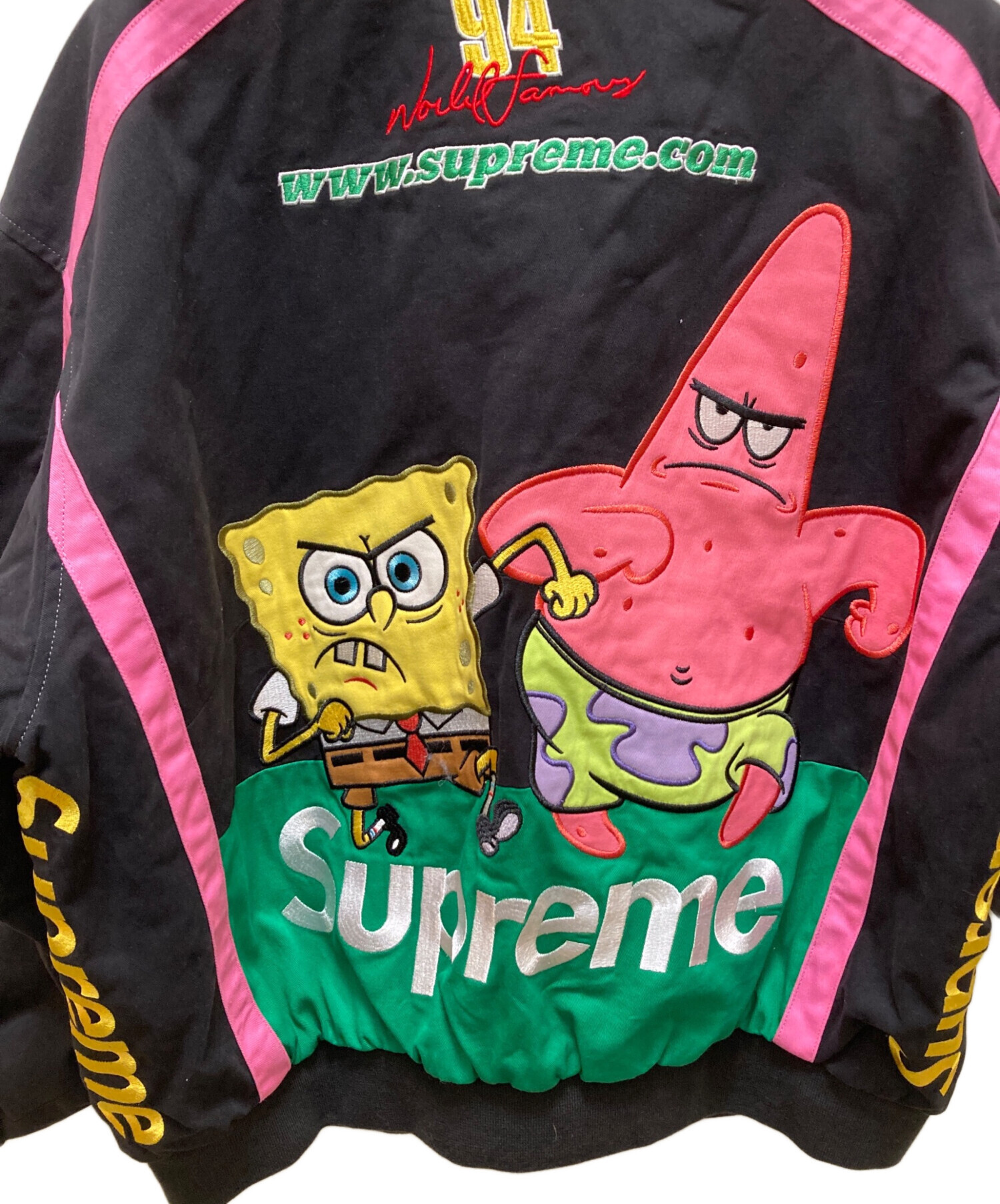 Supreme スポンジボブ ジャケット サイズS Supreme®/SpongeBob SquarePants Jeff Hamilton Racing Jacket