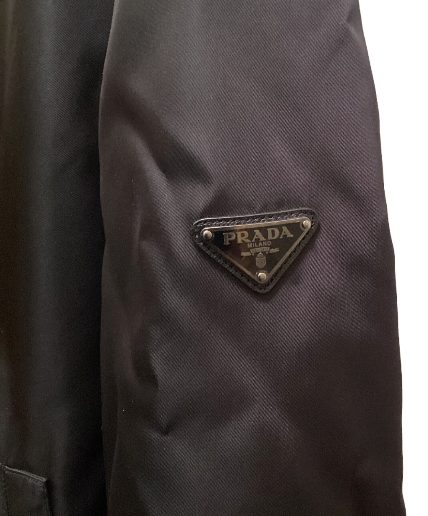 中古・古着通販】PRADA (プラダ) ボンバージャケット ブラック サイズ