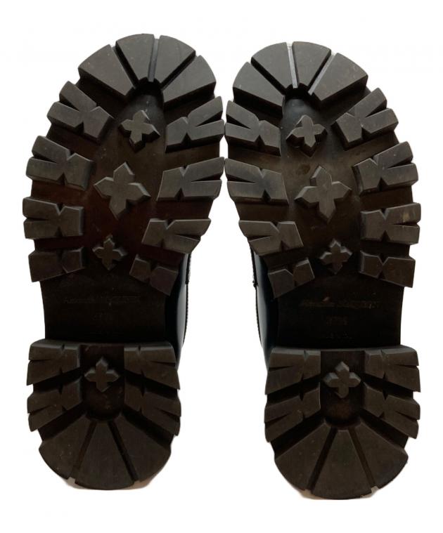 週末お値下げ！新品未使用Alexander McQueen ブラックローファー ALEXANDER MCQUEEN ブラックローファー - メルカリ