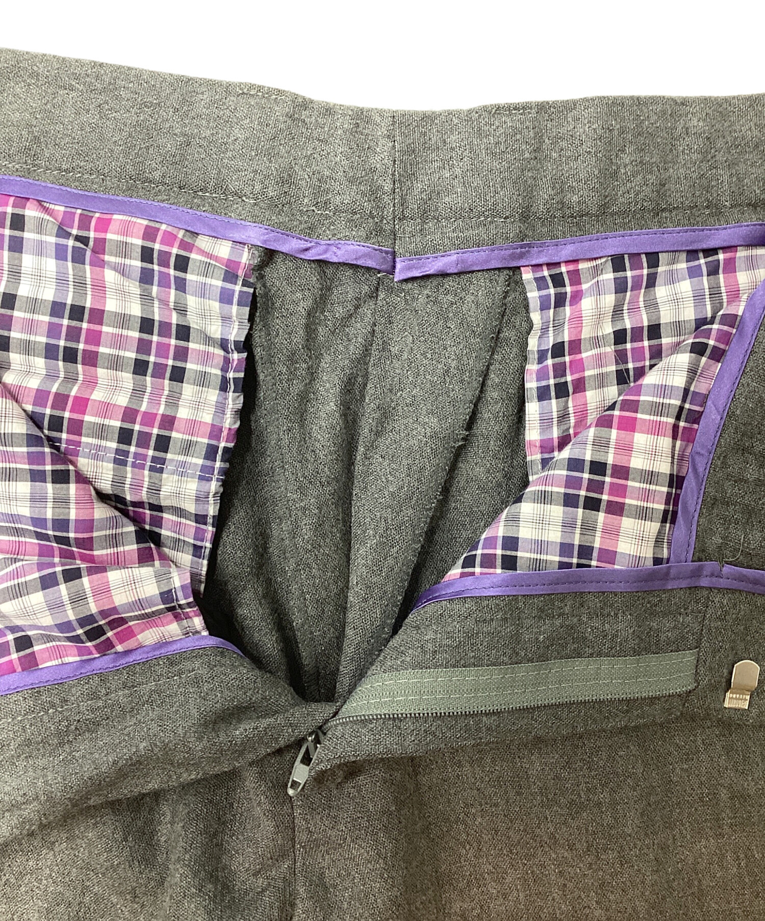 中古・古着通販】ETRO (エトロ) スラックス グレー サイズ:50