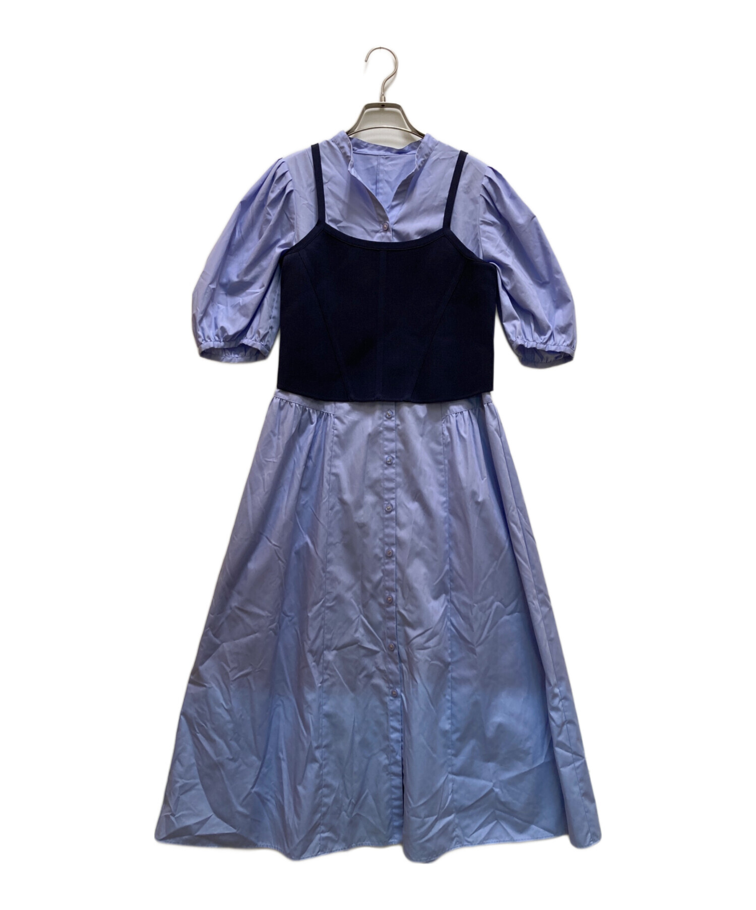 ブルーレーベルクレストブリッジ☆ニットビスチェ付デザインTシャツ BLUE LABEL CRESTBRIDGE（ブルーレーベルクレストブリッジ）の「ニット