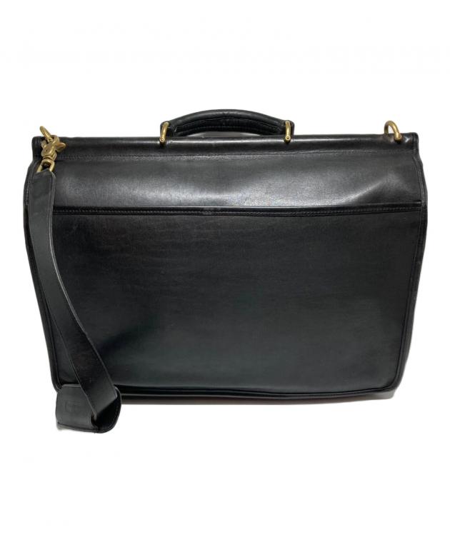 中古・古着通販】COACH (コーチ) 2WAYレザービジネスバック ブラック