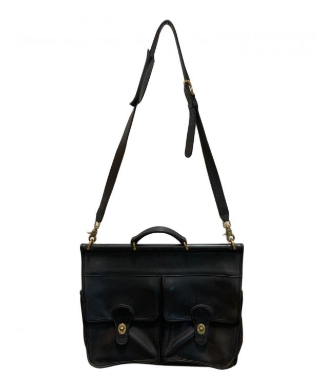 11月23日までの出品【新品・未使用】COACH レザー2WAYバッグ 中古・古着通販】COACH (コーチ) 2WAYレザービジネスバック ブラック