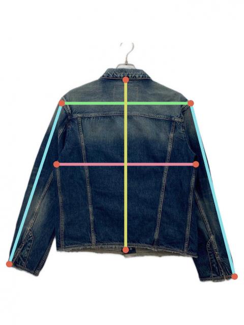 中古・古着通販】DIESEL (ディーゼル) ダメージ加工デニムジャケット