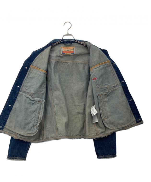 中古・古着通販】DIESEL (ディーゼル) ダメージ加工デニムジャケット