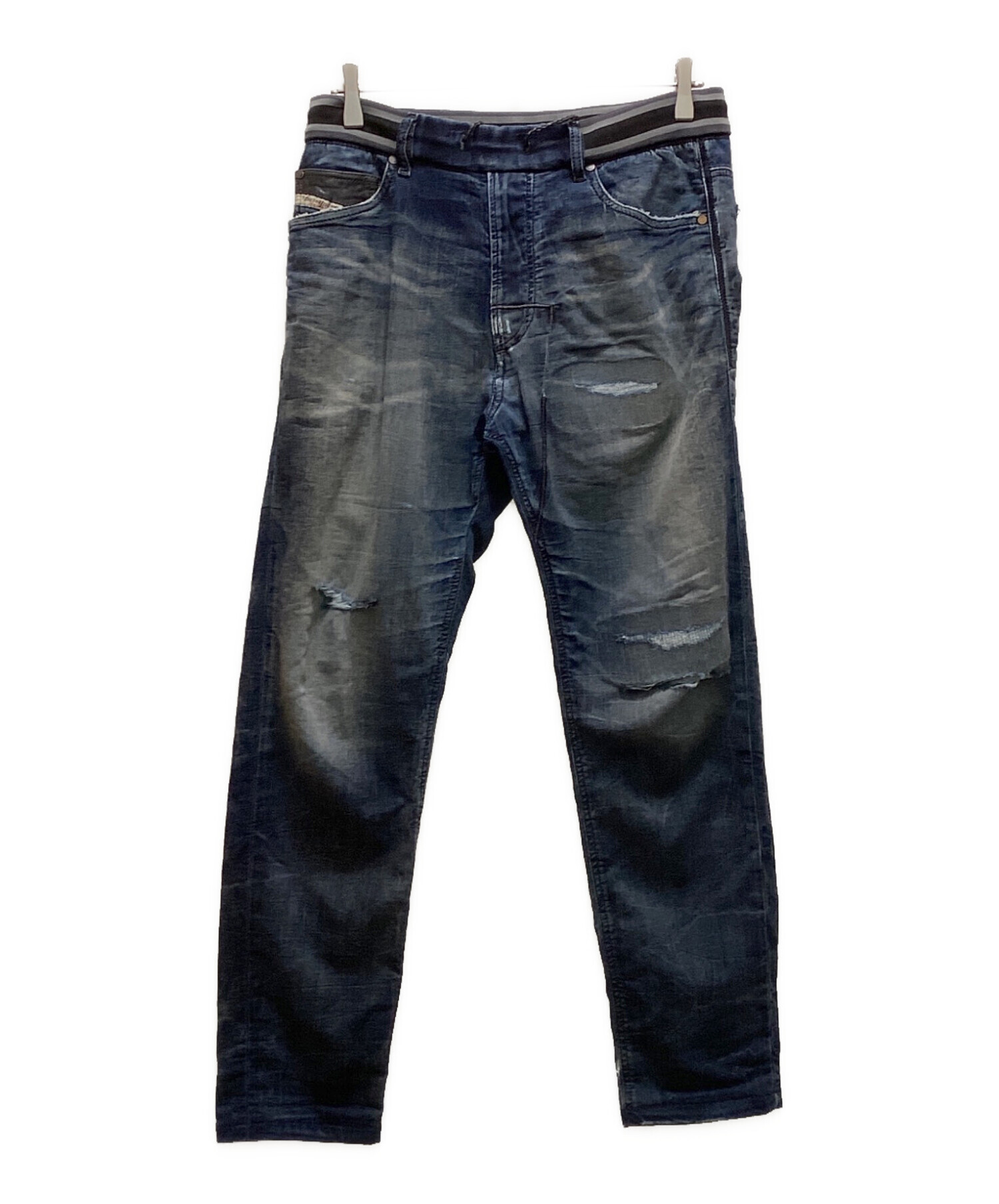 中古・古着通販】DIESEL (ディーゼル) ダメージ加工ジョグジーンズ