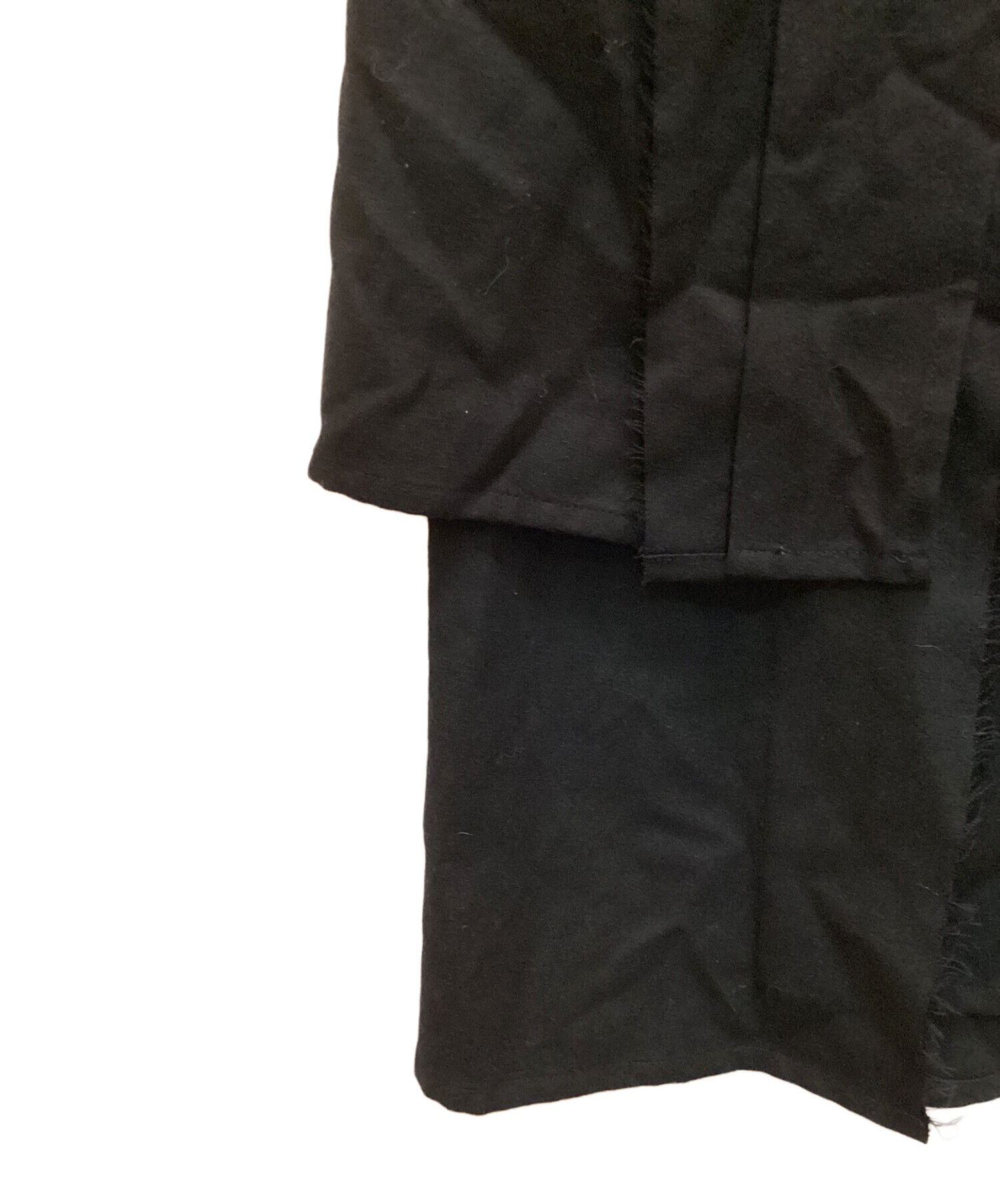 ヨウジヤマモト レーヨン サロペット タックドレス 黒1 中古・古着通販】yohji yamamoto+Noir (ヨウジヤマモトプリュス