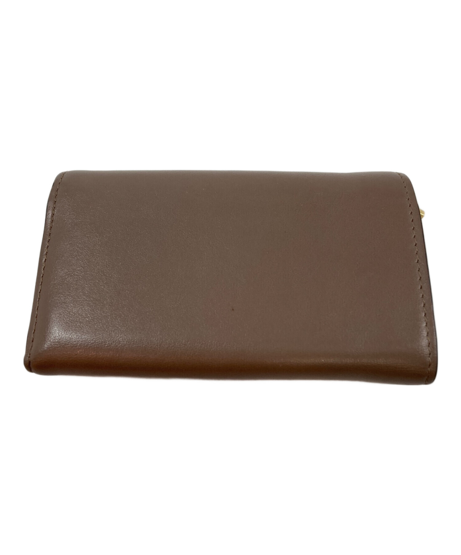 TOD'S トッズ 財布・ケース - 茶 【古着】【中古】 中古・古着通販】TOD'S (トッズ) 3つ折り財布 ベージュ｜ブランド
