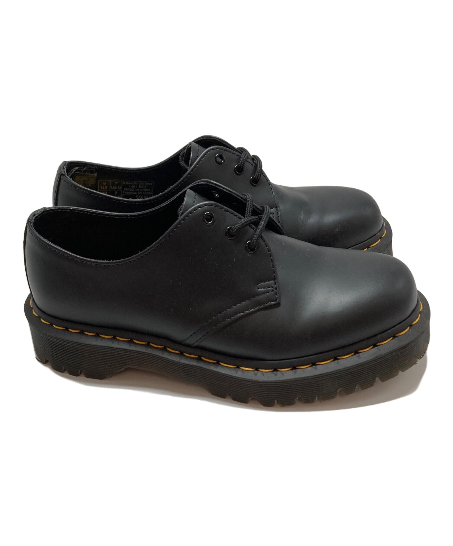 未使用級 Dr.Martins 【UK4】 3ホール オールブラック 楽天市場】ドクターマーチン 3ホール 1461 モノ オールブラック メンズ