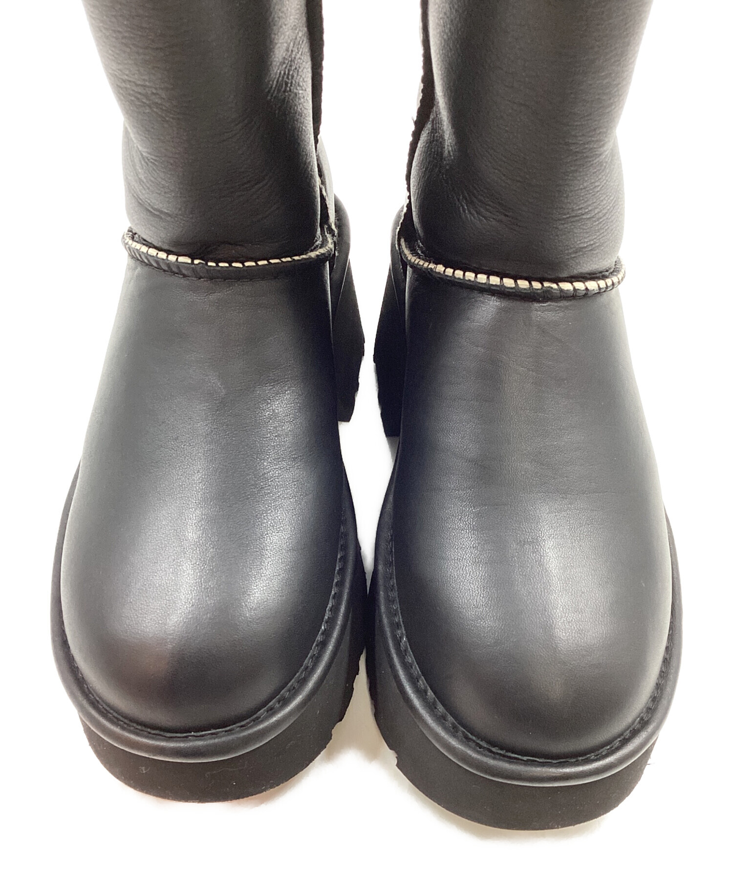 中古・古着通販】UGG (アグ) Esmee Leather Boot ブラック サイズ:22