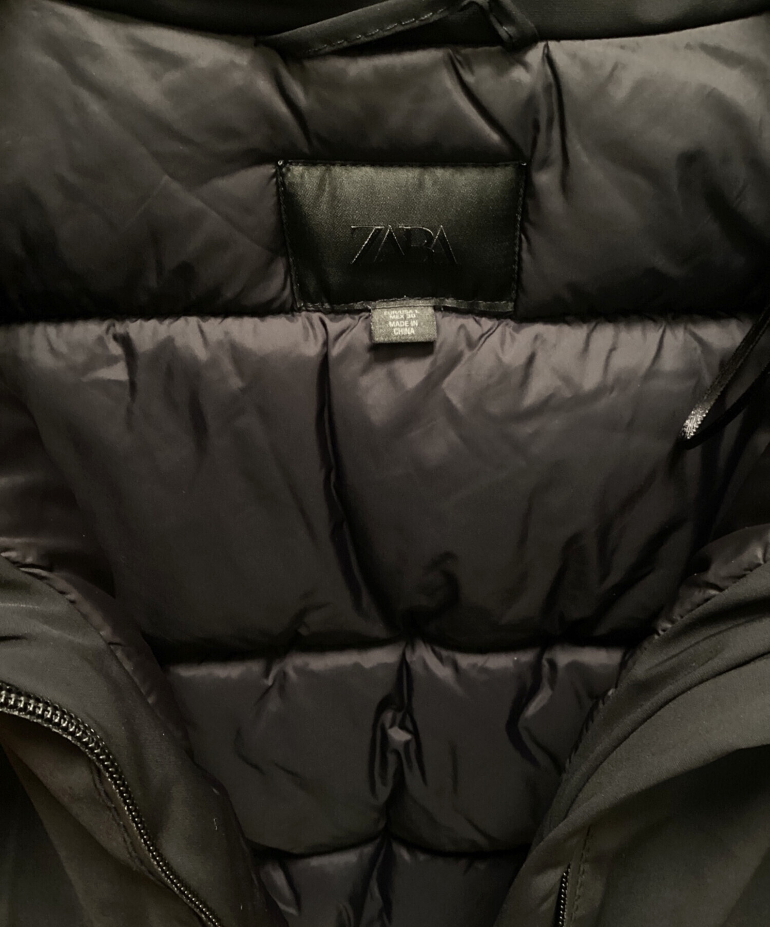 中古・古着通販】ZARA (ザラ) 撥水防風フードアノラック ブラック