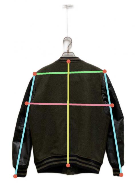 中古・古着通販】DIESEL (ディーゼル) スタジャン グリーン サイズ:S