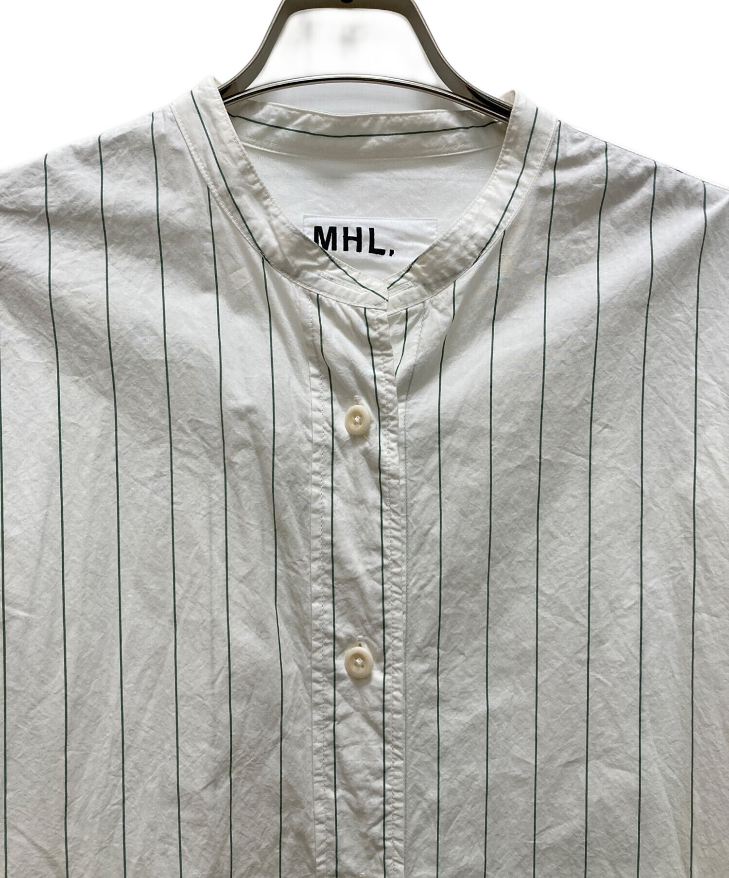 中古・古着通販】MHL (エムエイチエル) WORKWEAR STRIPE COTTON 