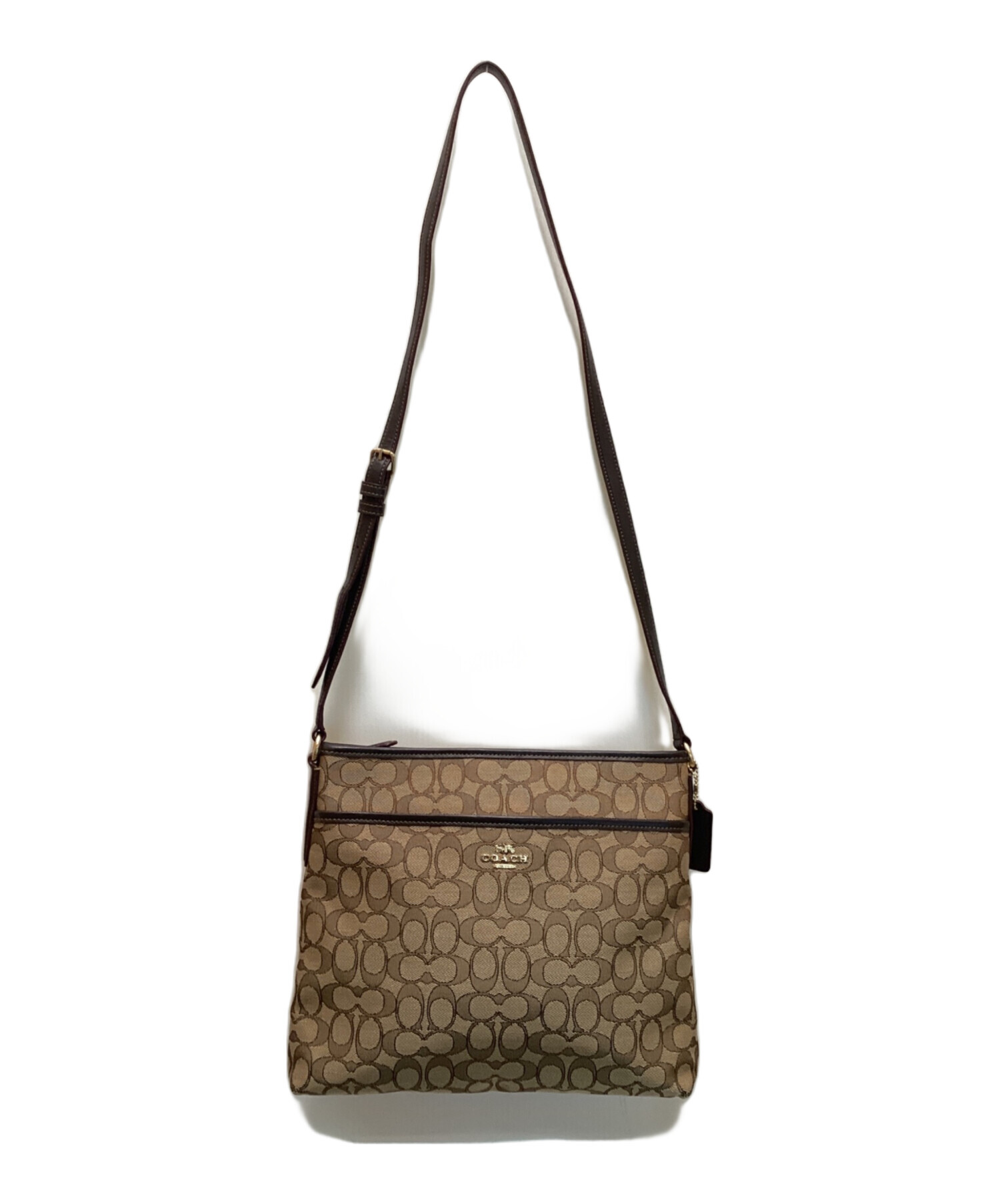 中古・古着通販】COACH (コーチ) シグネチャーショルダーバッグ 
