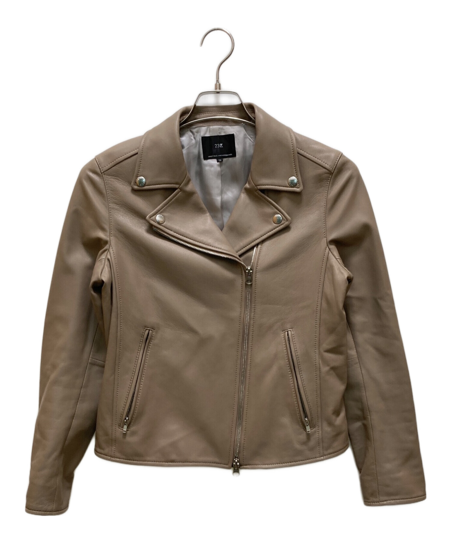 中古・古着通販】23区 (ニジュウサンク) シープレザーライダース