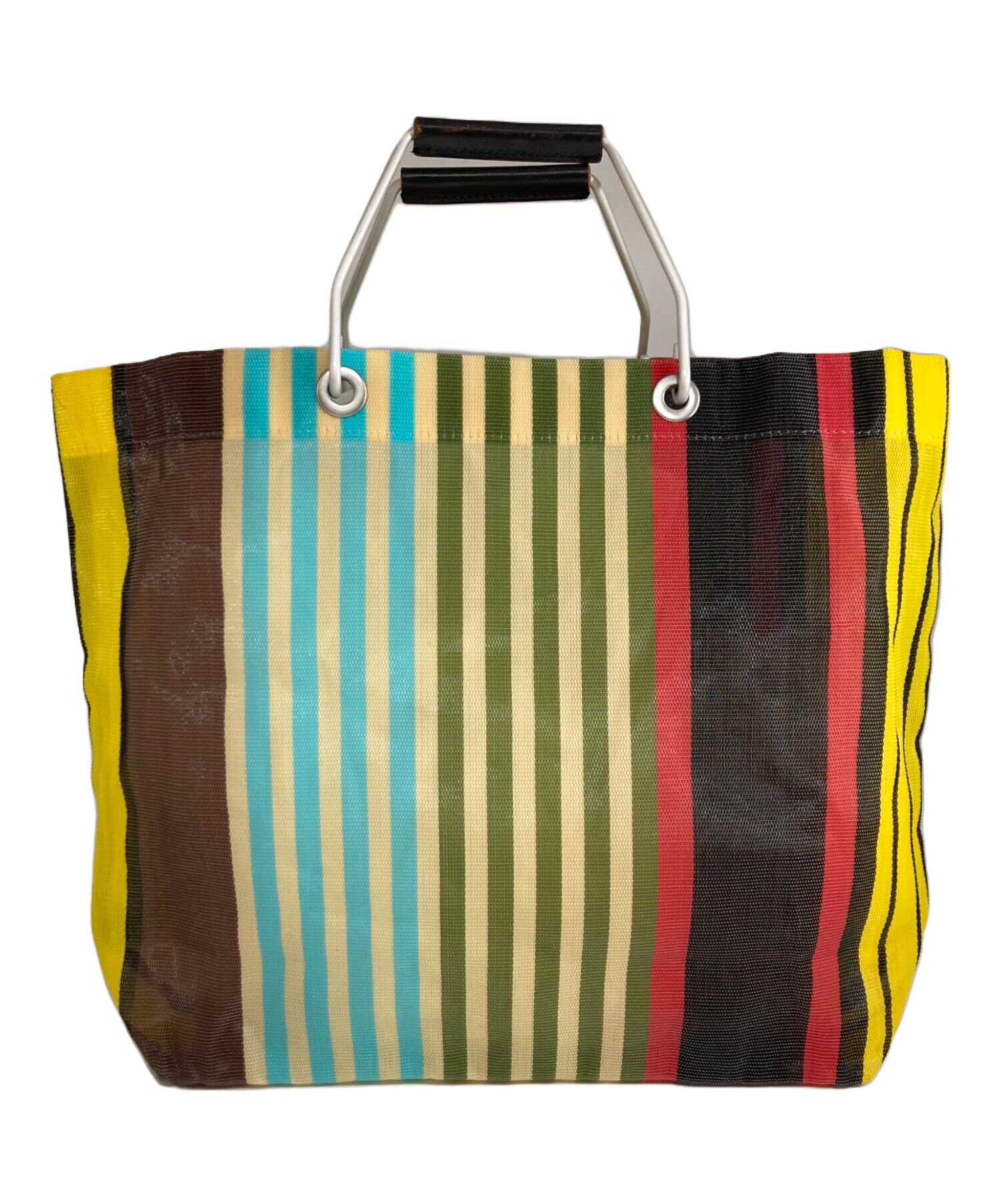 中古・古着通販】MARNI (マルニ) カフェ ストライプ トートバック 