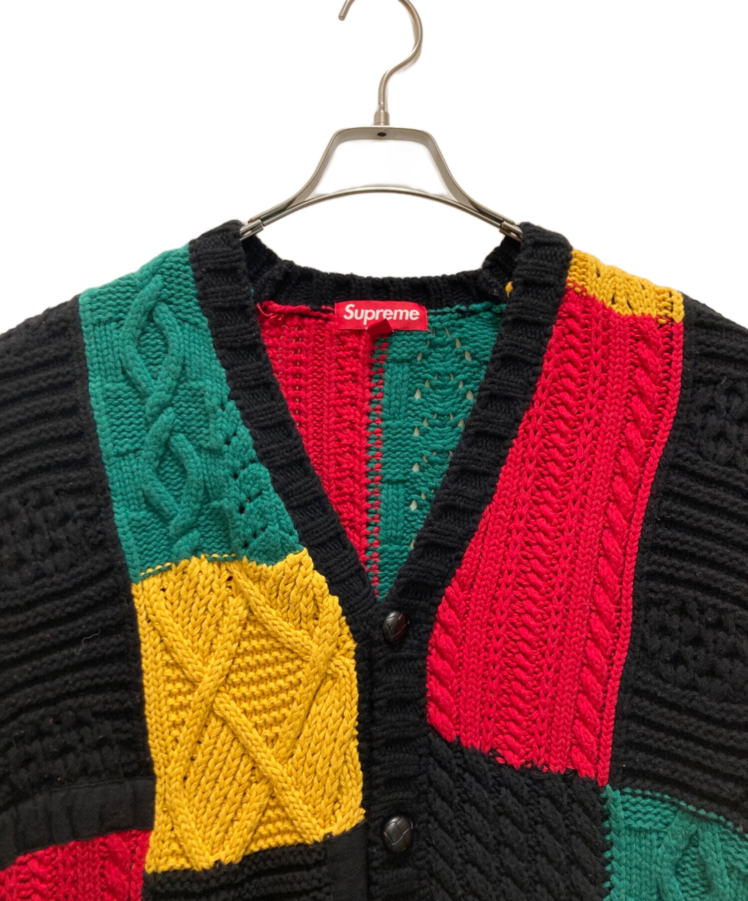 中古・古着通販】SUPREME (シュプリーム) パッチワーク ケーブルニット