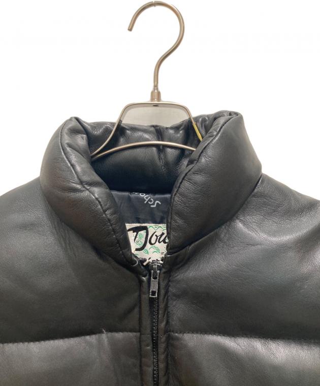Schott レザー ジャケット 40サイズ N5-A IDEALジップUSA製 中古・古着通販】Schott (ショット) レザーダウンジャケット ブラック