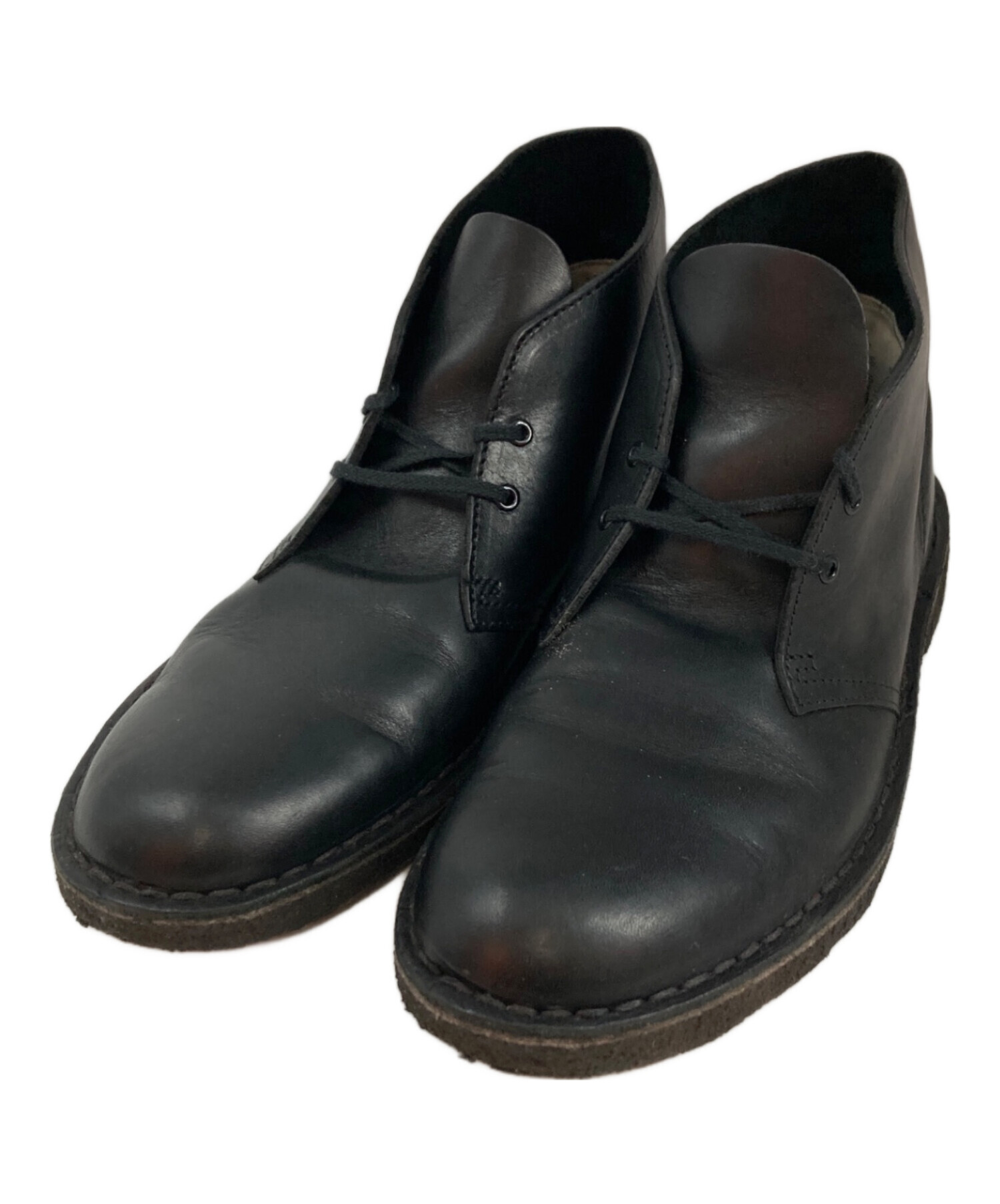 中古・古着通販】CLARKS (クラークス) デザートブーツ ブラック サイズ