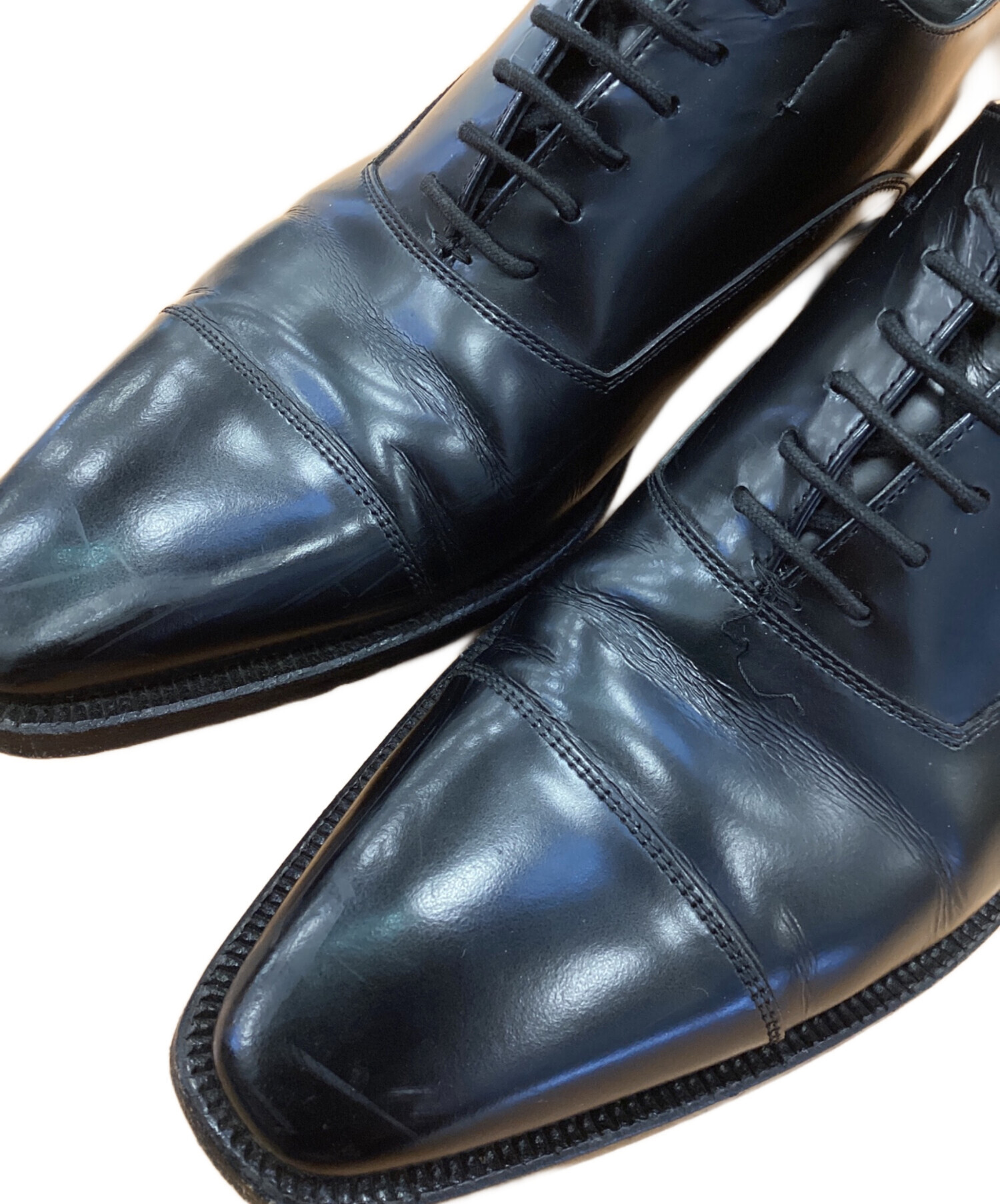 バーバリー　ブラックレーベル　牛革　革靴 中古・古着通販】BURBERRY BLACK LABEL (バーバリーブラックレーベル