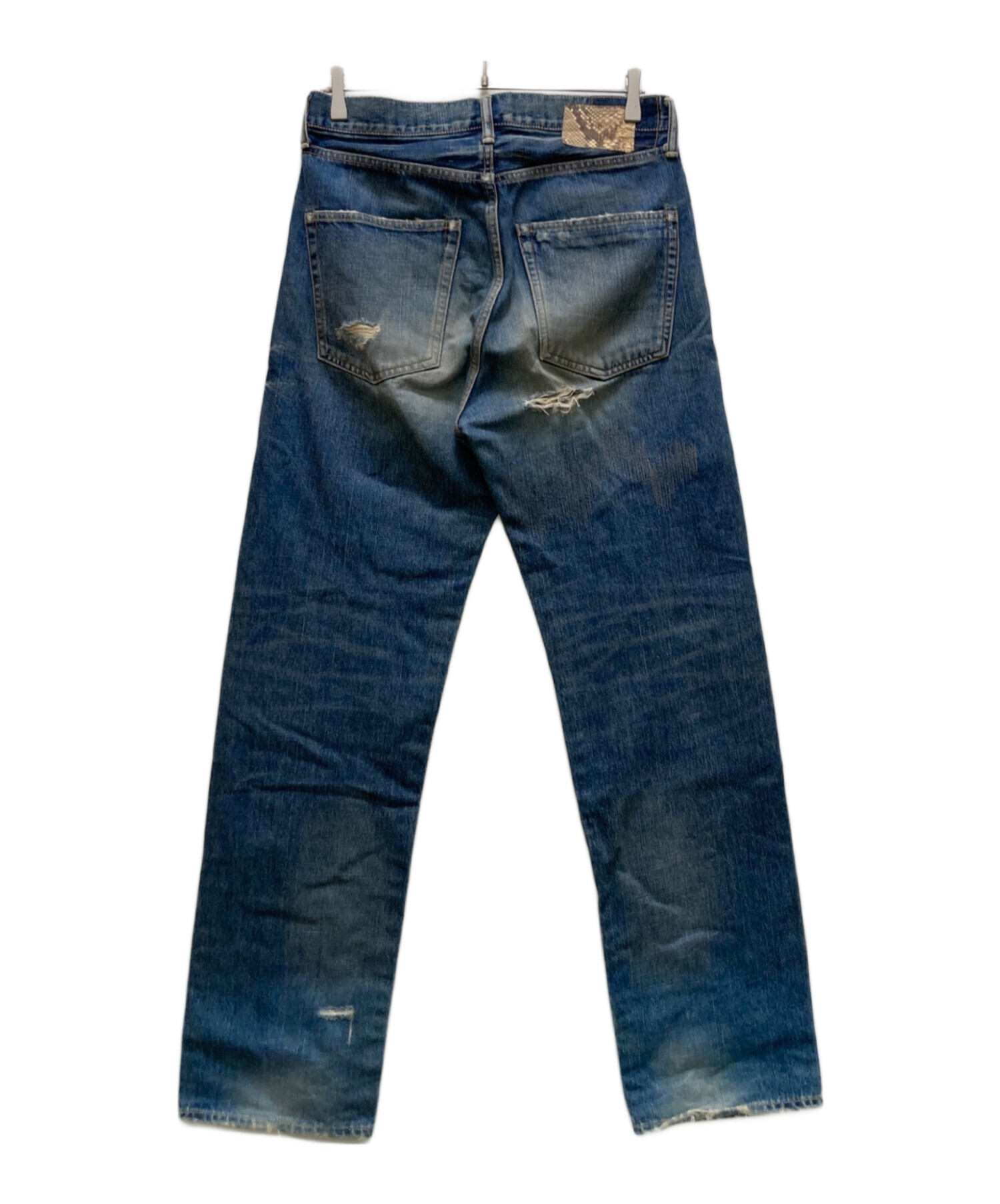 中古・古着通販】VISVIM (ビズビム) ダメージ加工デニムパンツ