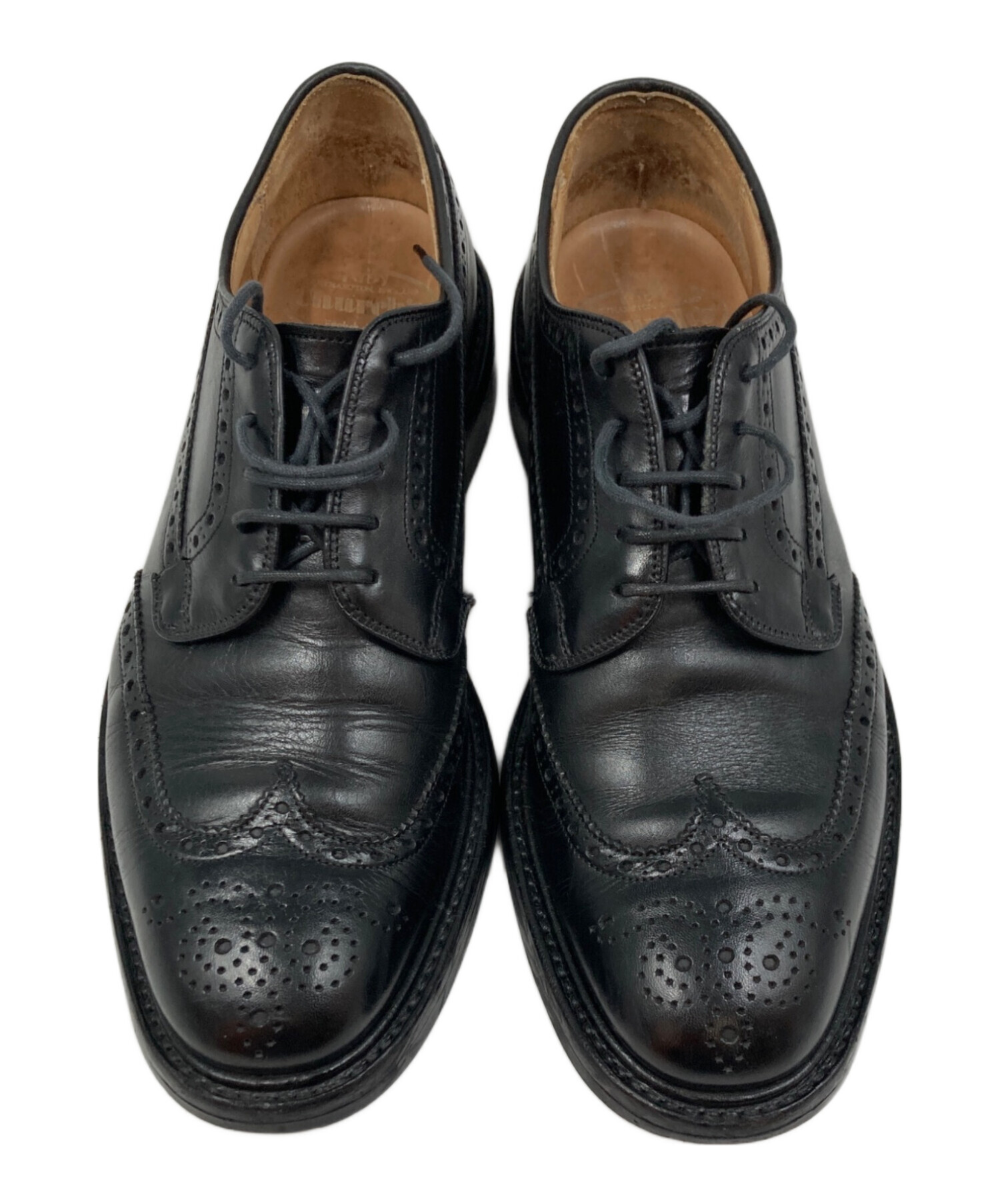 Church's チャーチ　内羽　ストレートチップ　メダリオン　レザーシューズ 中古・古着通販】CHURCH'S (チャーチ) グラフトン メダリオン ウィング