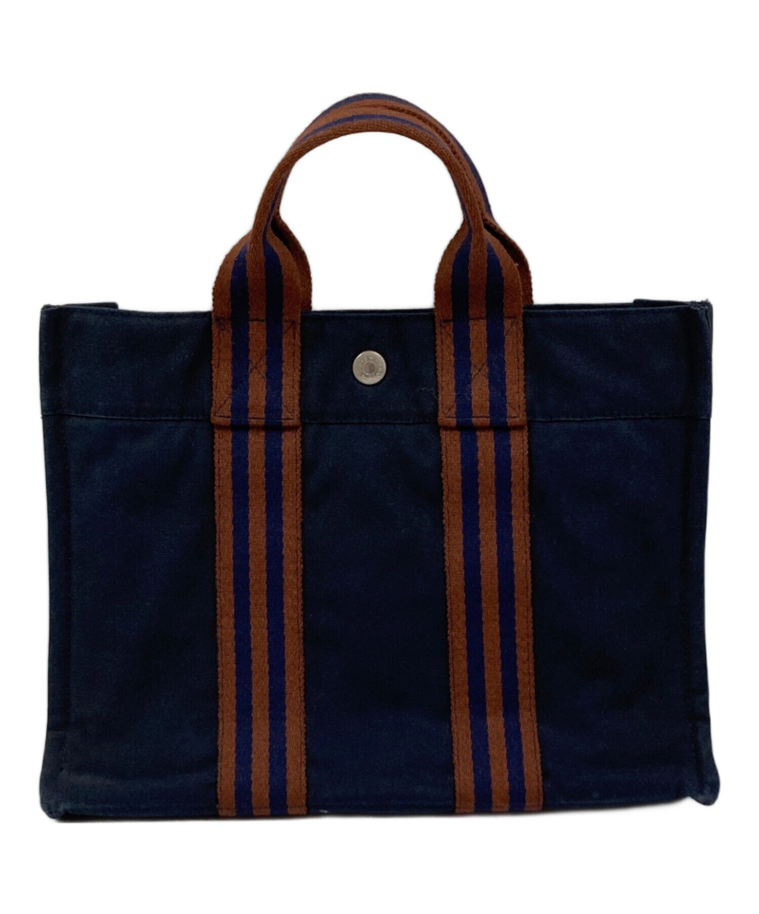 中古・古着通販】HERMES (エルメス) フールトゥPM ネイビー×ブラウン 