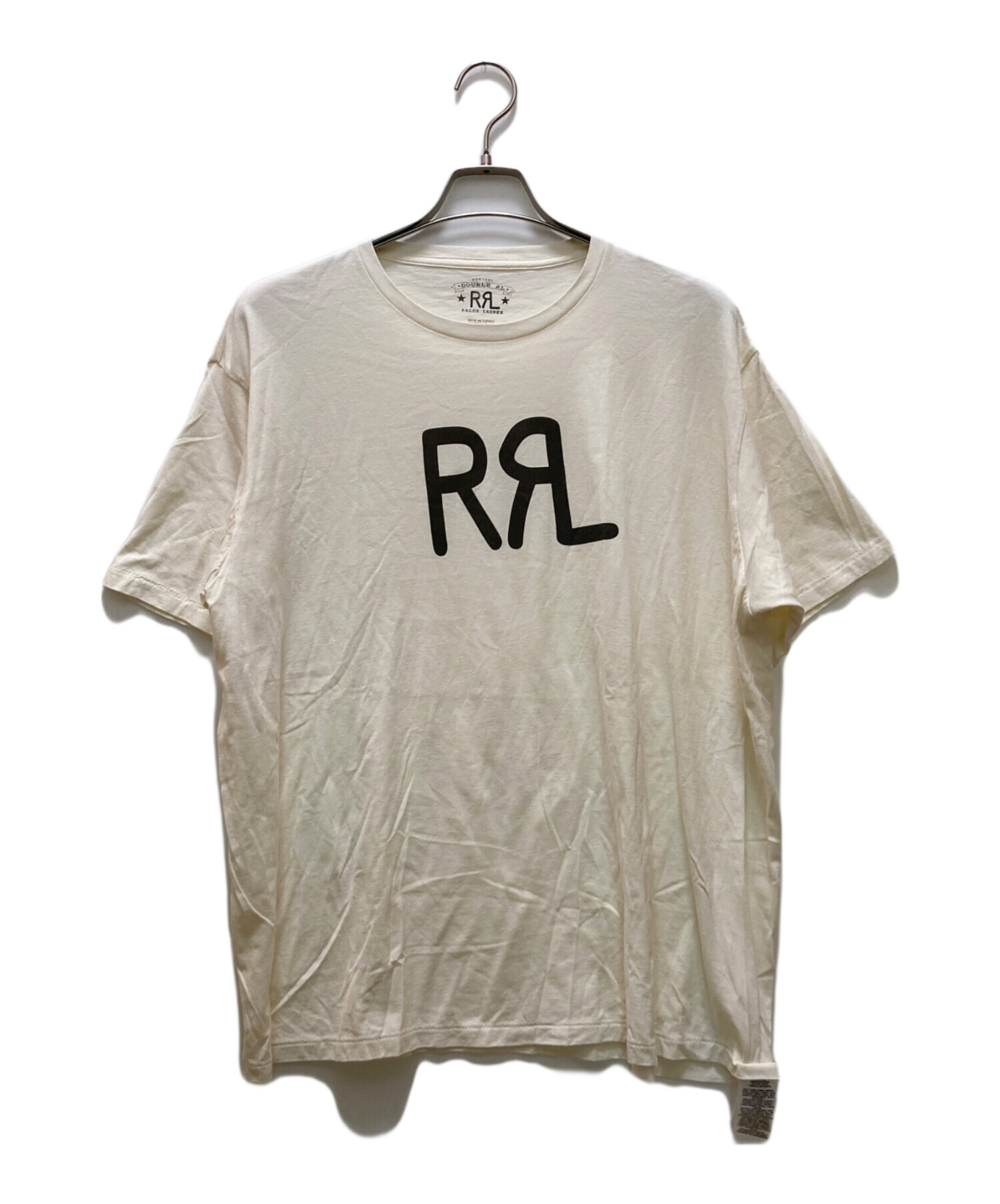 s*t様 RRL ダブルアールエル　tシャツ　XXL 中古・古着通販】RRL (ダブルアールエル) ロゴTシャツ ホワイト サイズ