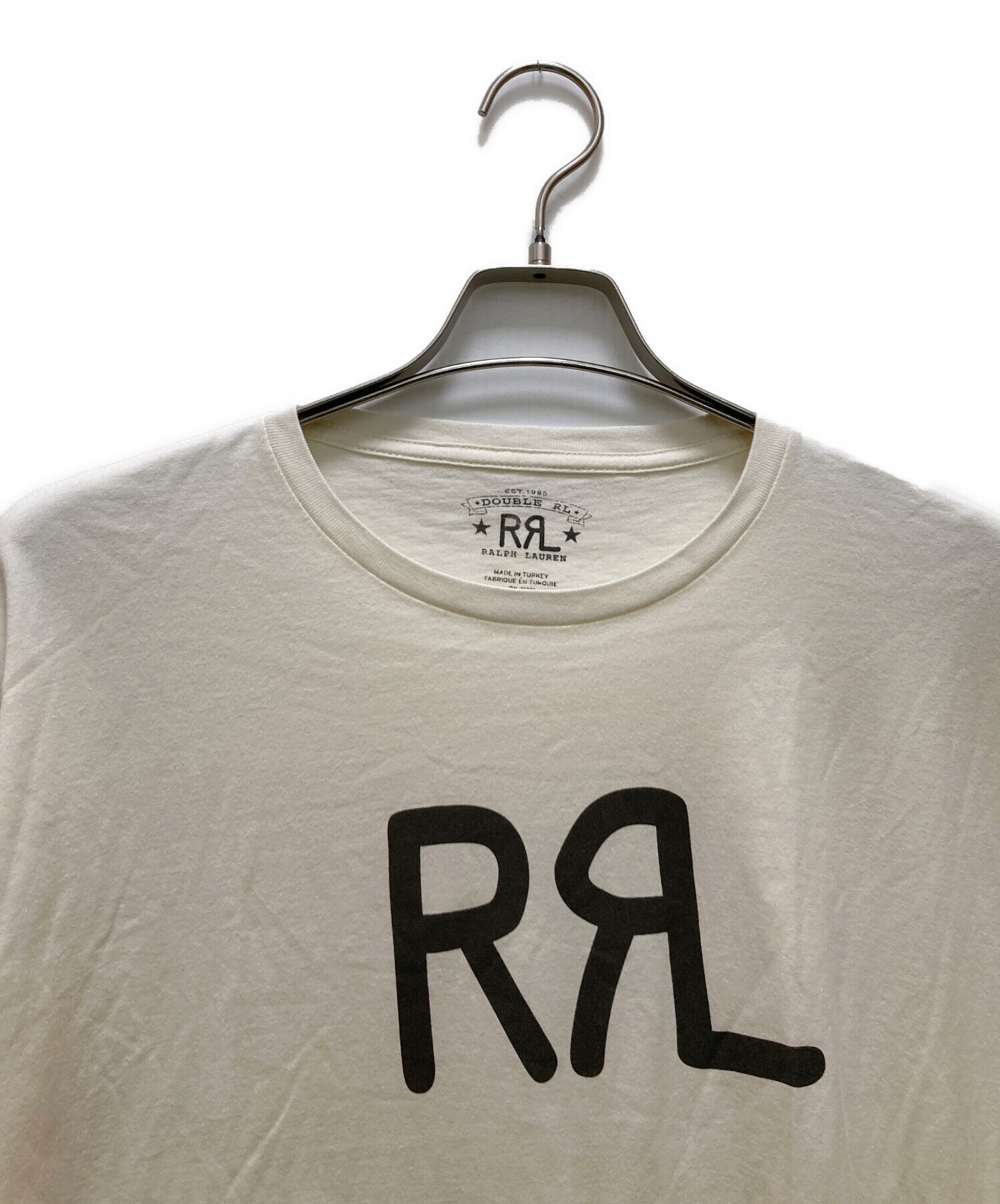 中古・古着通販】RRL (ダブルアールエル) ロゴTシャツ ホワイト サイズ