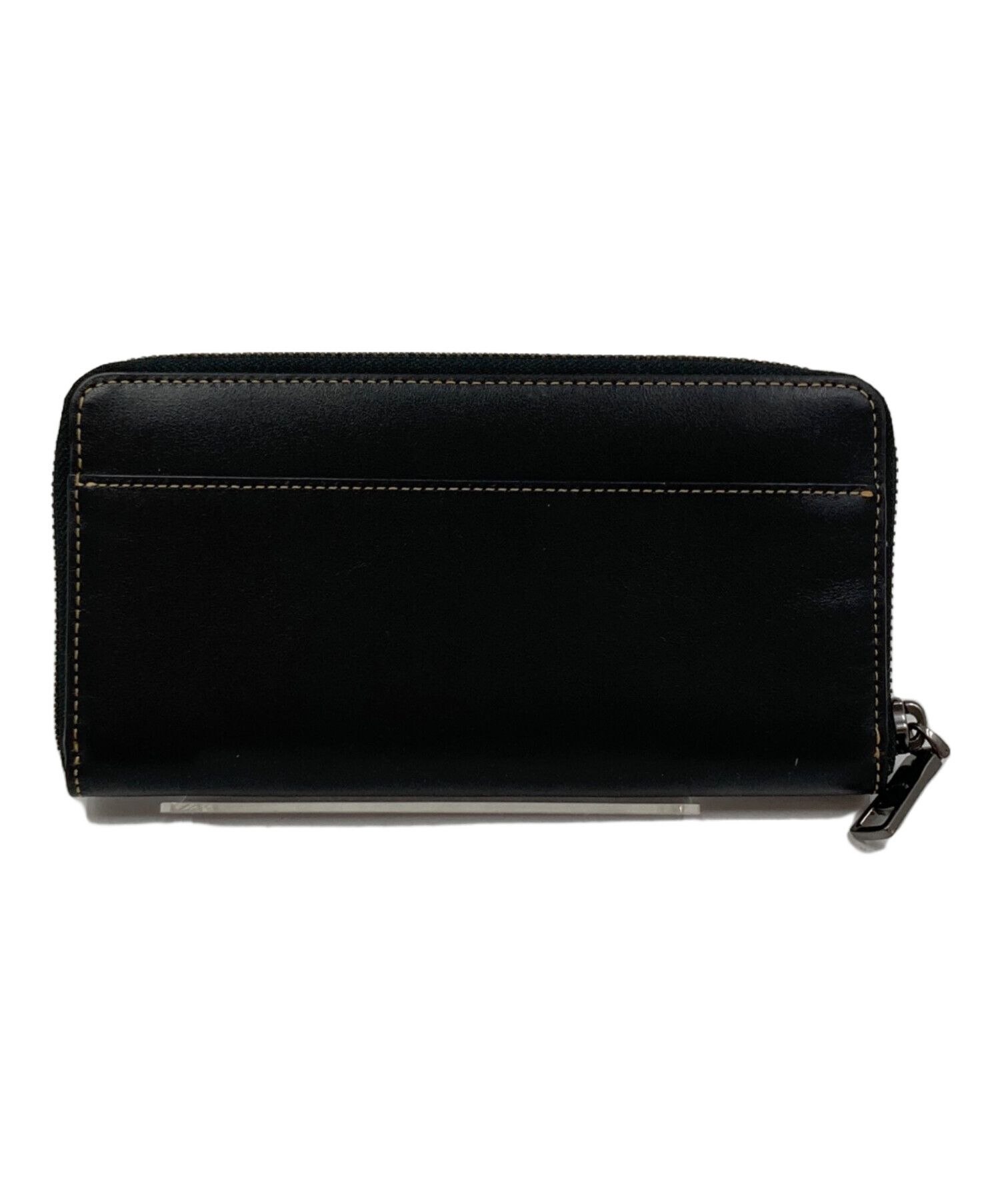 中古・古着通販】COACH (コーチ) ウィズカー 長財布 ブラック
