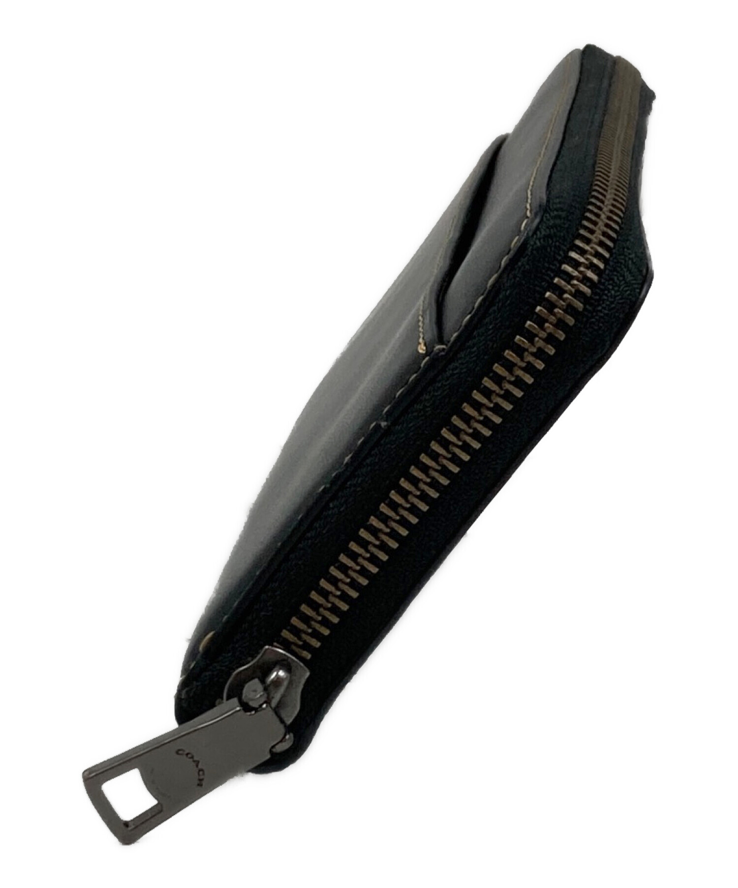 中古・古着通販】COACH (コーチ) ウィズカー 長財布 ブラック