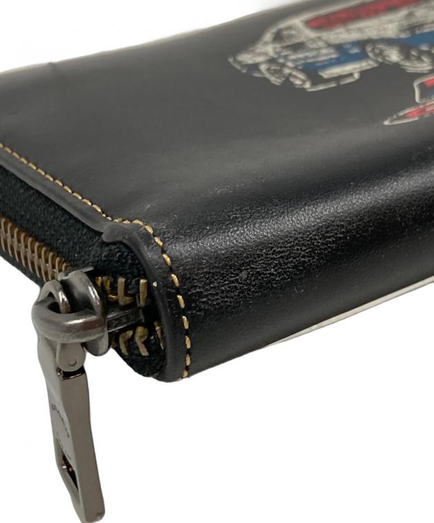 中古・古着通販】COACH (コーチ) ウィズカー 長財布 ブラック