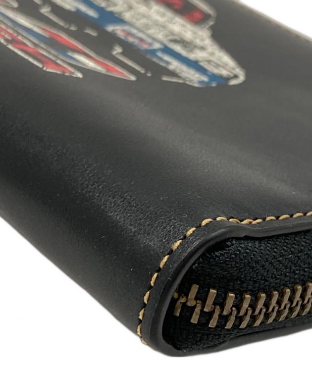 中古・古着通販】COACH (コーチ) ウィズカー 長財布 ブラック