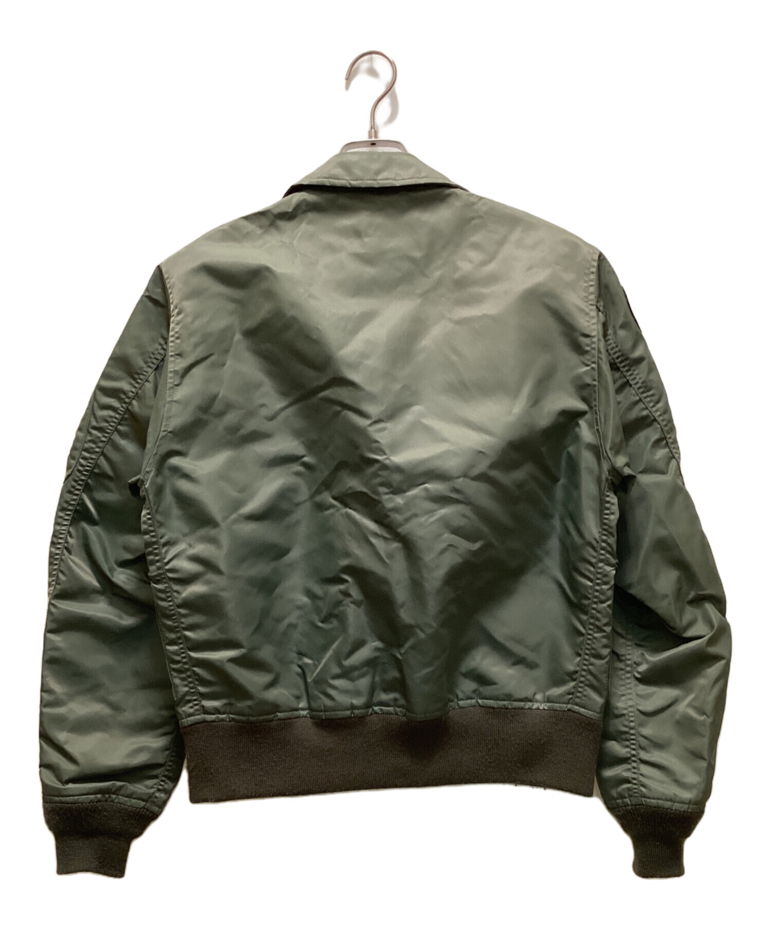 AVIREX フライトジャケット オリーブグリーン 中古・古着通販】AVIREX (アヴィレックス) トップガン フライト