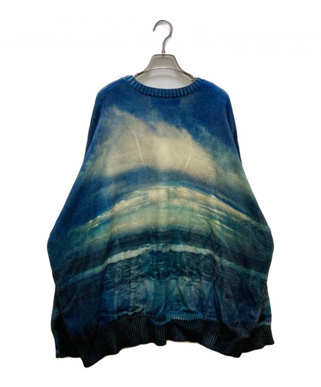 中古・古着通販】DAIRIKU (ダイリク) 18SS Photo Pullover Knit ブルー